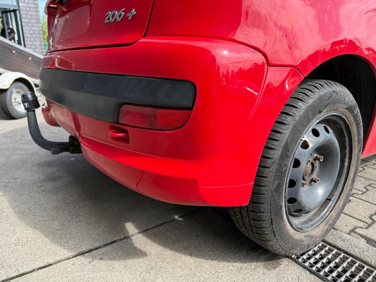 Peugeot 206+ original Stoßstange Stoßfänger hinten KKN Rot Aden BJ11